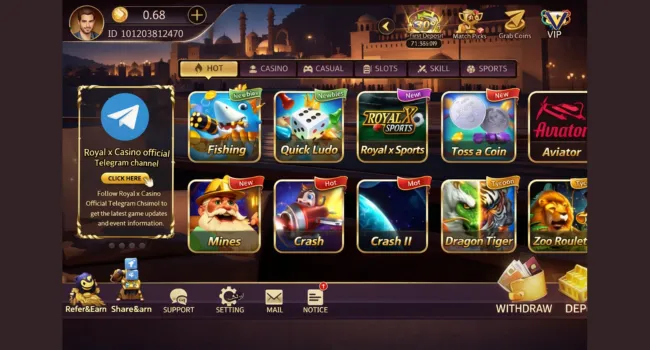 Royal X Casino Games